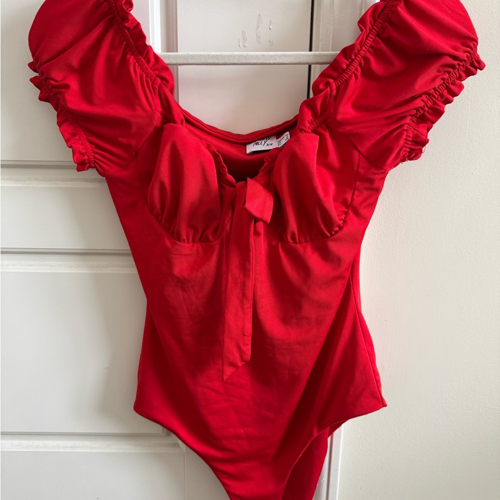Princess Polly Red Bodysuit